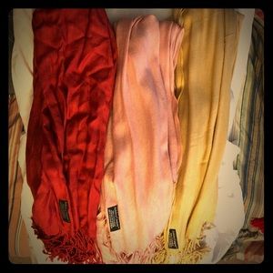 Ashley Cooper Solid Shawl Style Pashmina (3 set)